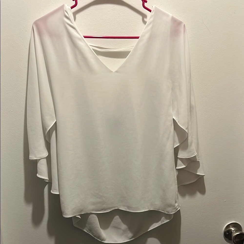 Elegant White Women's Top - White House Black Market - open back